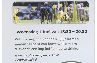 Open Avond uitnodiging 1 juni as.!!